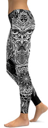 Awesome Hoodied - Ornamental Owl Leggings - QK4002