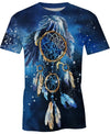 Awesome hoodie 3D All Over Print Native American Galaxy Blue Eaglem for Men and Women,  Hoodies, T-Shirt TH003