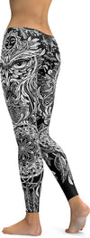 Awesome Hoodied - Ornamental Owl Leggings - QK4002