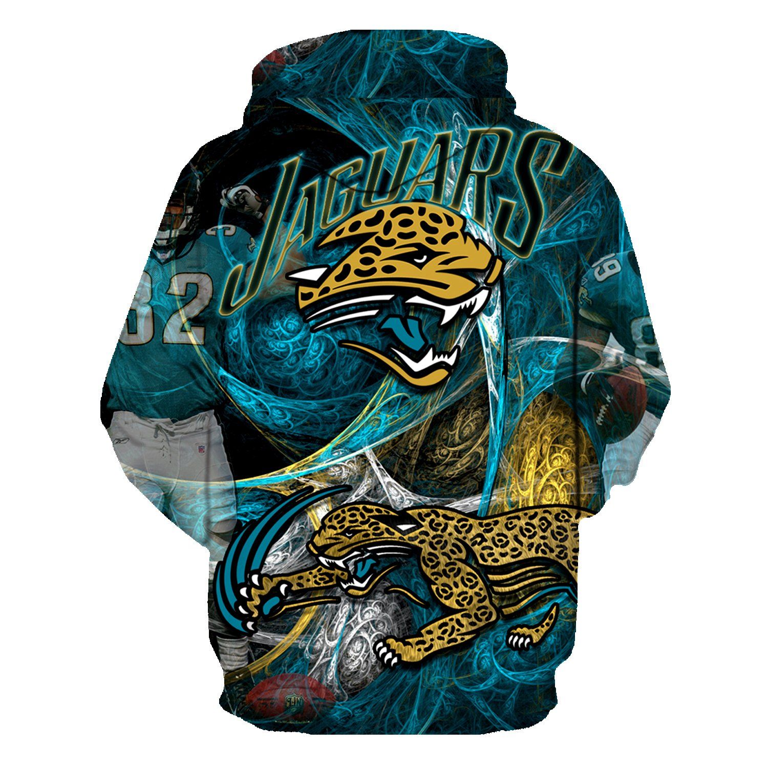 Awesome hoodie 3D All Over Print  Jacksonville Jaguars Rugby for Men and Women Hoodie, Funy Panda.