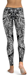 Awesome Hoodied - Ornamental Owl Leggings - QK4002