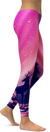 Awesome Hoodied - Pink Aurora - Northern Lights Leggings - QK4005