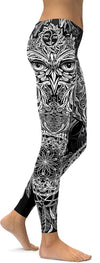 Awesome Hoodied - Ornamental Owl Leggings - QK4002