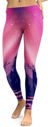 Awesome Hoodied - Pink Aurora - Northern Lights Leggings - QK4005