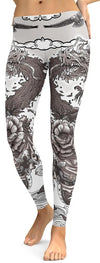 Awesome Hoodied - Tattooed Dragon Leggings - QK4004