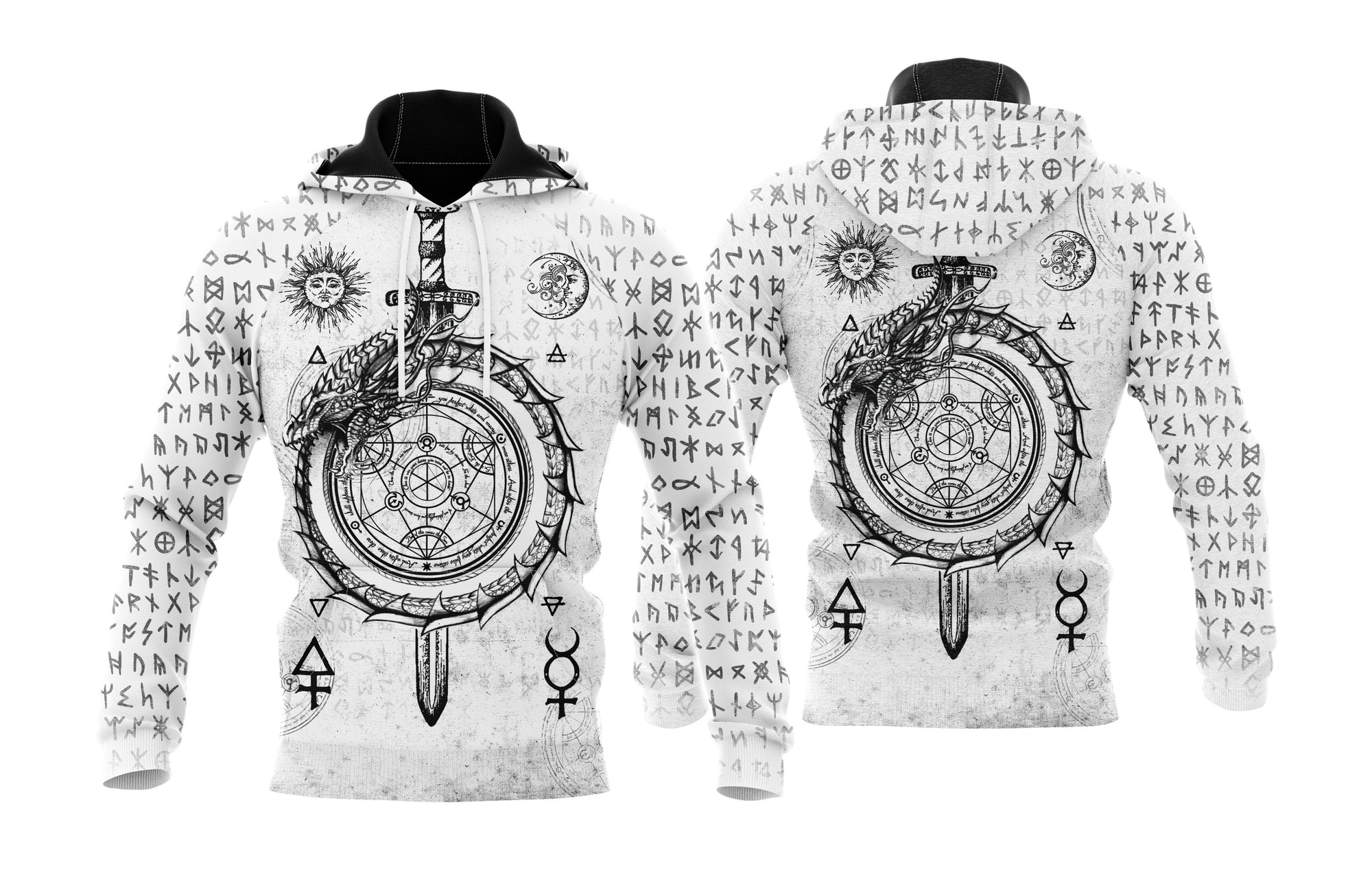 Awesome Hoodie Viking - Alchemy & Runes 3D All Over Printed Clothes For Women and Men DC071