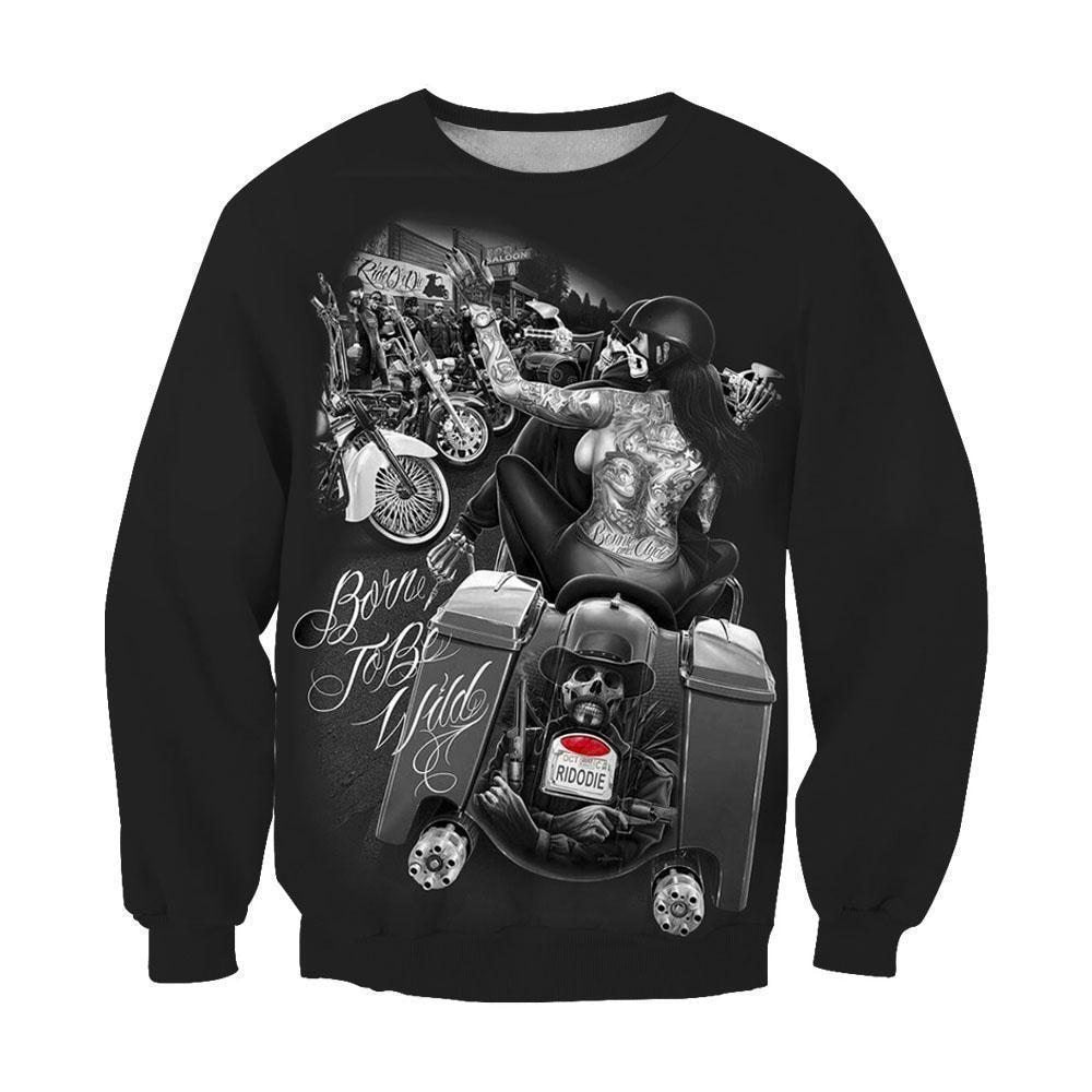 3D All Over Print Born To Be Wild Hoodie and Shirts