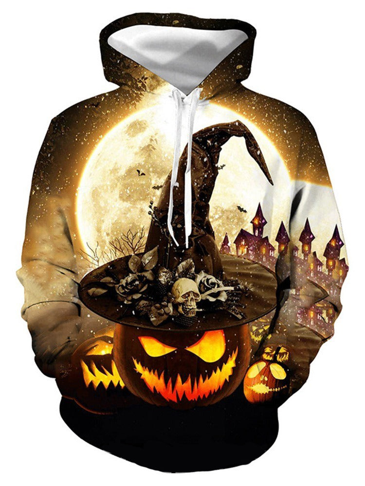 Awesome hoodie  All Over Printed Ericdress Color Block 3D Pullover Halloween - Costume Halloween for Men and Women TH067