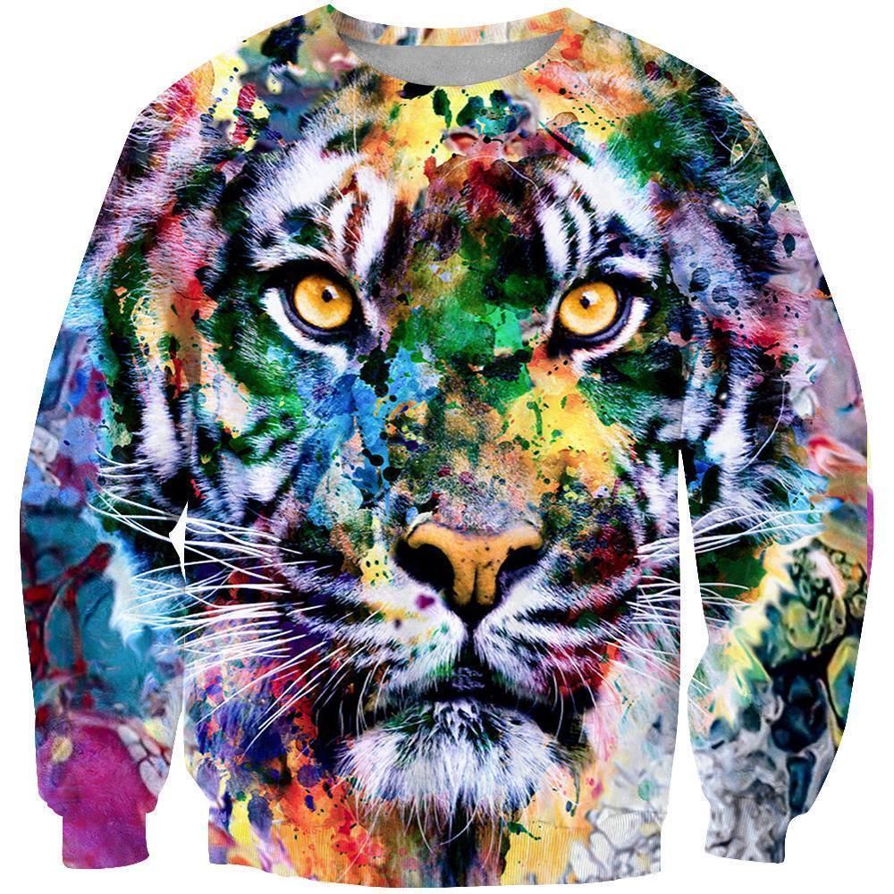 3D All Over Print tiger Hoodie AK002