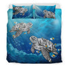 Awesome Hoodies - HAWAII TURTLE IN THE OCEAN BEDDING - Cross Quilt Bedding QK30008