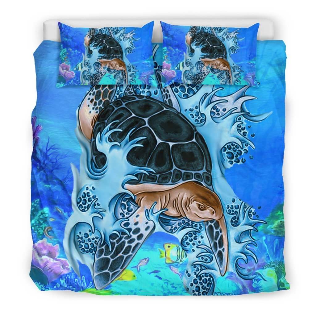 Awesome Hoodies - HAWAII BIG TURTLE BEDDING - Cross Quilt Bedding QK30007