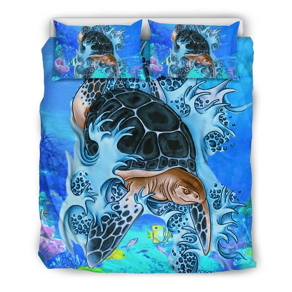 Awesome Hoodies - HAWAII BIG TURTLE BEDDING - Cross Quilt Bedding QK30007
