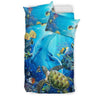 Awesome Hoodies - HAWAIIAN OCEAN FISH BEDDING SET - Cross Quilt Bedding QK30001