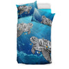 Awesome Hoodies - HAWAII TURTLE IN THE OCEAN BEDDING - Cross Quilt Bedding QK30008