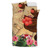 Awesome Hoodies - GIRL AND HIBISCUS BEDDING - Cross Quilt Bedding QK30003