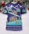 Awesome hoodie 3D ALL OVER PRINT CHRISTMAS BUS HOODIE for Men and Women Hoodie QK0039