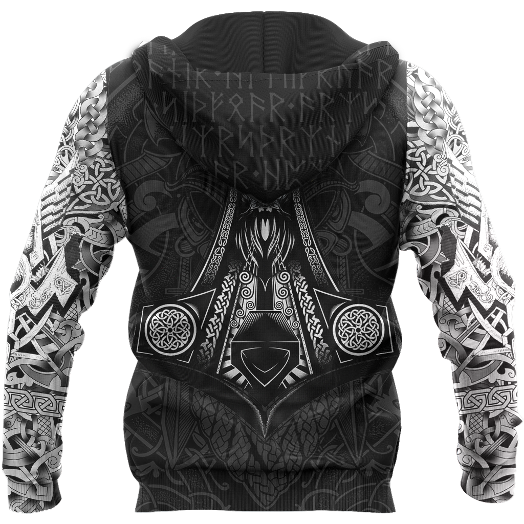 3D All Over Print  Viking Odin HOODIES for Men and Women, T-Shirt, Zip Hoodies, Sweatshirt HBC0016