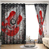 Awesome hoodied Guitar Printed 3D Grommet Window Curtains HD58