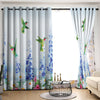 Awesome hoodied Hummingbirds Printed 3D Grommet Window Curtains HD41
