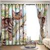 Awesome hoodied  Cat Printed 3D Grommet Window Curtains HD60