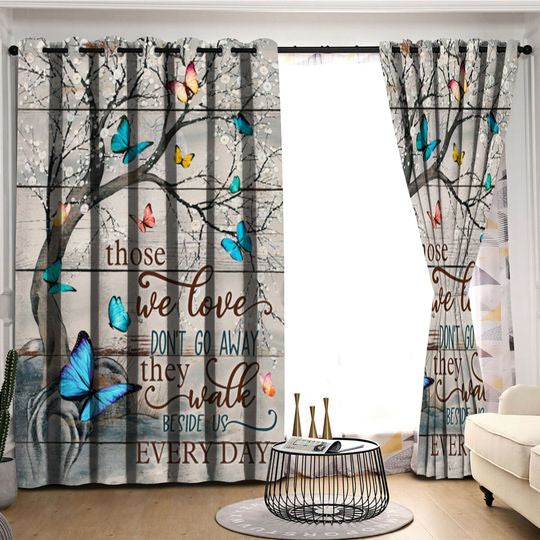 Awesome hoodied Butterfly Printed 3D Grommet Window Curtains HD48