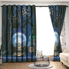 Awesome hoodied Black Cat Printed 3D Grommet Window Curtains HD61