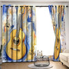 Awesome hoodied Guitar Printed 3D Grommet Window Curtains HD56