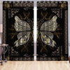 Awesome hoodied Butterfly Printed 3D Grommet Window Curtains HD50