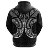 Awesome Hoodie Tiki Silver Fern Tatoo for Men and Women HBC295