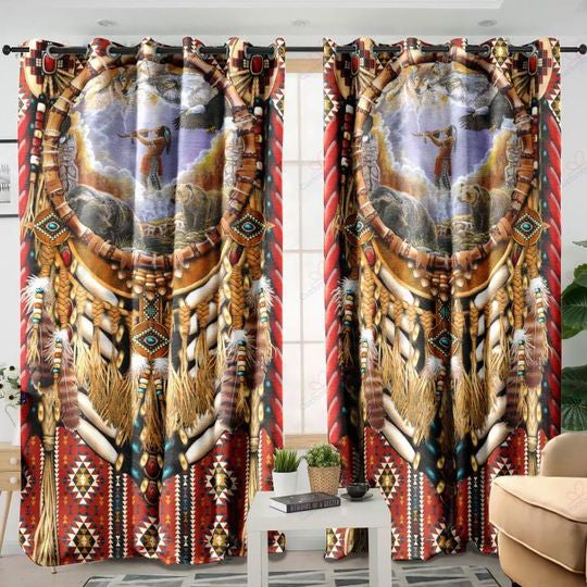 Awesome hoodied Pattern Chiefs All Printed 3D Grommet Window Curtains- HD93