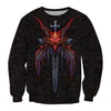 Awesome Hoodied 3D All Over Printer  Dragon Blades  HD006