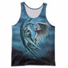 Awesome Hoodied 3D All Over Printer Dungeon Dragon Blue - Full Size  HD017