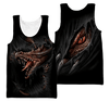 Awesome Hoodied 3D Tattoo Dungeon Dragon  Black - Full Size  HD016