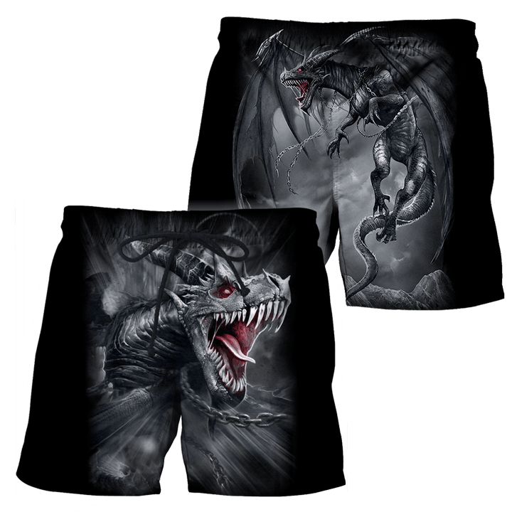Awesome Hoodied 3D Tattoo Dungeon Dragon  For Male And Female - Full Size  HD015