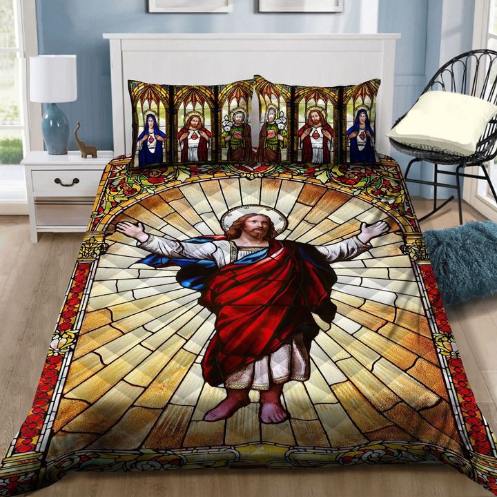 Awesome Hoodies - JESUS QUILT BEDDING - Cross Quilt Bedding QK31015