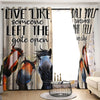Awesome hoodied Horses Printed 3D Grommet Window Curtains - HB00077