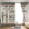 Awesome hoodied Love Dad Printed 3D Grommet Window Curtains - HB00082