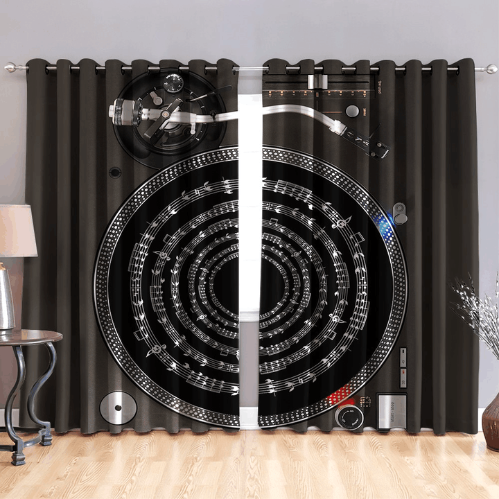 Awesome hoodied DJ Printed 3D Grommet Window Curtains HD76