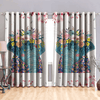 Awesome hoodied Colorful Elephant Pattern Printed 3D Grommet Window Curtains - HB00096