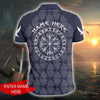 Awesome Hoodie Viking Odin&#39;s Valknut - Customize Name 3D All Over Print Polo Shirt DC098