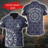 Awesome Hoodie Viking Odin&#39;s Valknut - Customize Name 3D All Over Print Polo Shirt DC098
