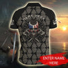 Awesome Hoodie Viking Odin&#39;s Valknut - Customize Name 3D All Over Print Polo Shirt DC098