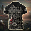 Awesome Hoodie Viking Odin&#39;s Valknut - Customize Name 3D All Over Print Polo Shirt DC098