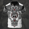 Awesome Hoodie Viking Odin&#39;s Valknut - Customize Name 3D All Over Print Polo Shirt DC098