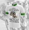 Awesome Hoodie Never Underestimate An Old Man Octorber - Men&#39;s Cycling 3D All Over Print Jersey DC094