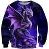 Awesome Hoodied 3D All Over Printer Mother Of  Dragon - Purple  HD029
