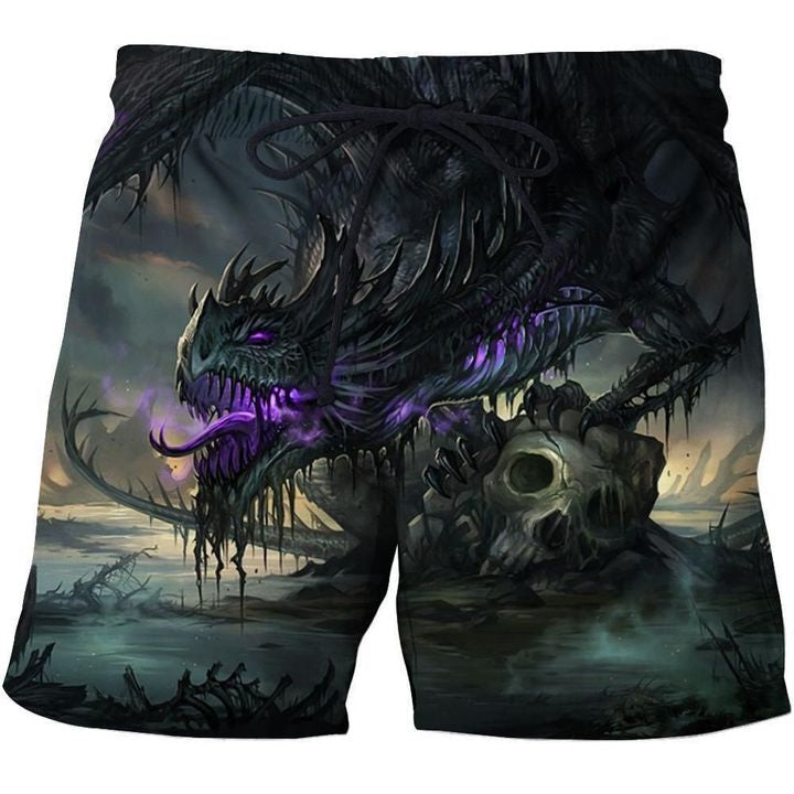Awesome Hoodied 3D All Over Printer Dragon Skull For Male And Female - Full Size  HD013