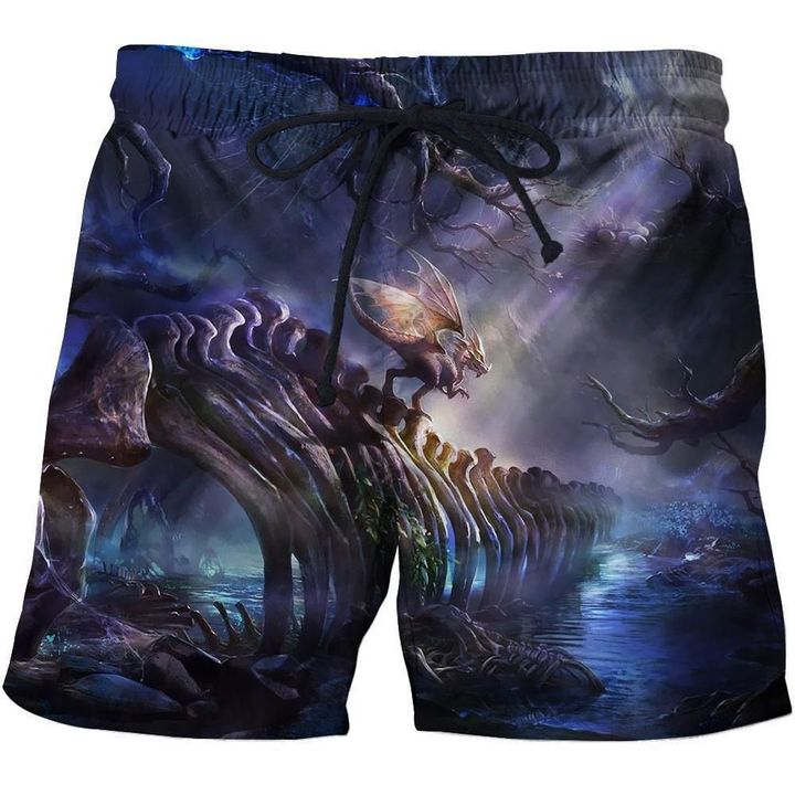 Awesome Hoodied 3D All Over Printer Hoodie Dragon Fantasy  - Full Size  HD025