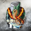 Awesome Hoodied 3D All Over Printer  Dragon Art for Men and Women HD003