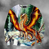 Awesome Hoodied 3D All Over Printer  Dragon Art for Men and Women HD003